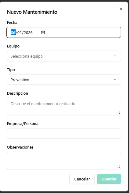 Control de equipos y mantenimiento mantenimiento preventivo de equipos appcc